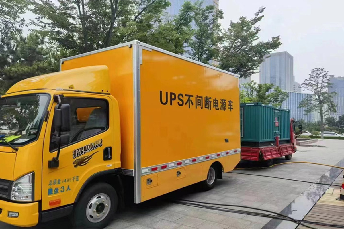 潮州发电机租赁施工现场