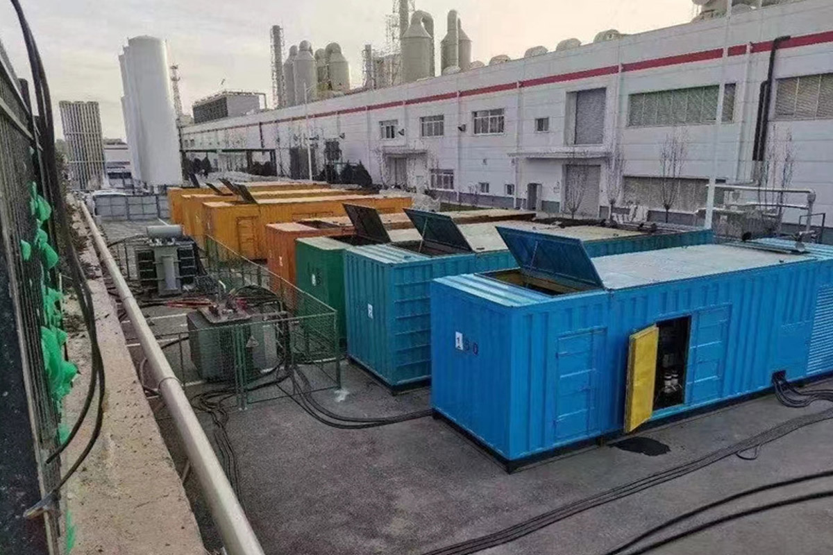潮州发电机租赁施工现场